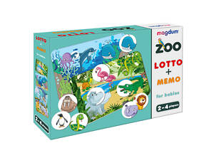 Игра настольная развивающая 'Лото + мемо Зоопарк' ME5032-21 EN