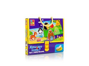 Игра с липучками Vladi Toys Кто что ест VT1302-27 52 детали