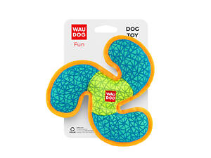 Іграшка для собак WAUDOG Fun, 'Пропелер', Ш 21см, Д 21 см блакитний