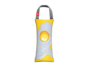 Игрушка для собак WAUDOG Fun с пищалкой, рисунок 'Яичница', M, Ш 9 см, Д 21 см