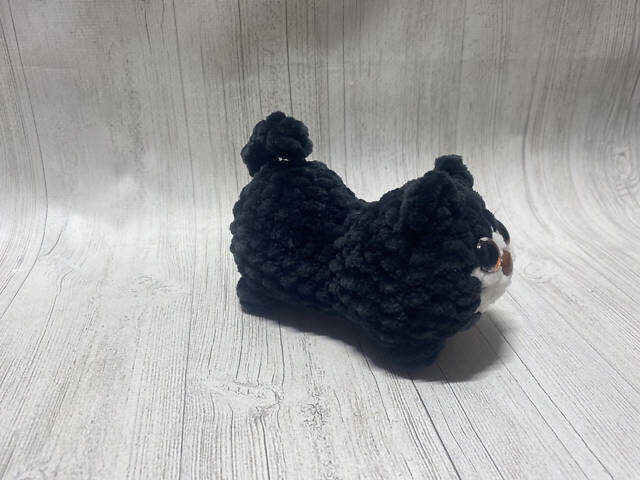 Іграшка ручної роботи котик - Фото 4