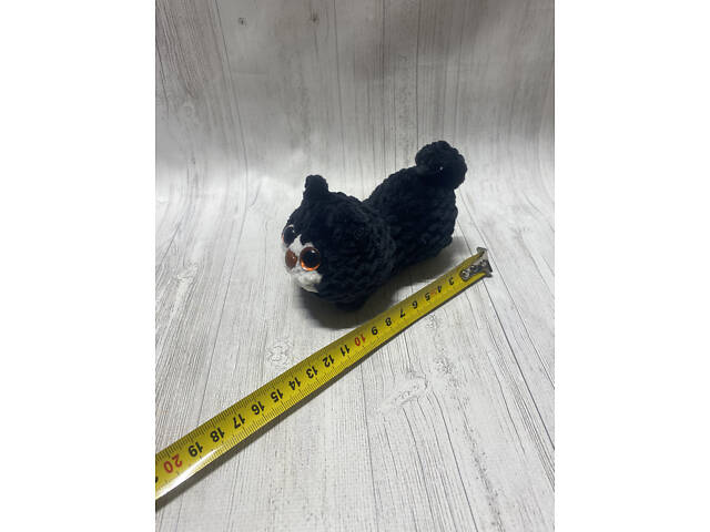 Іграшка ручної роботи котик - Фото 5