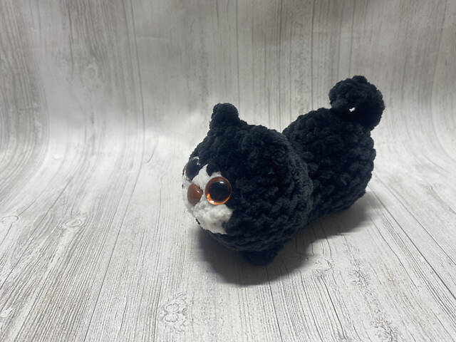 Іграшка ручної роботи котик - Фото 6