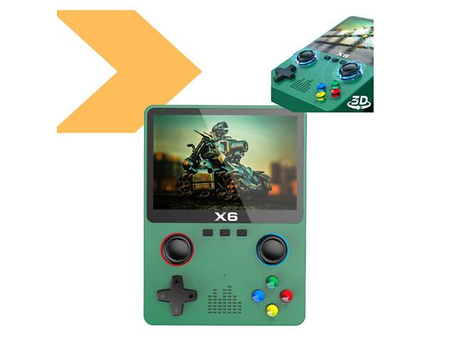 Игрова портативна консоль PSP 6X з монітором 3,5 дюйма 1000 ігор XPRO Чорний (43813-X6_1144) - Фото 1