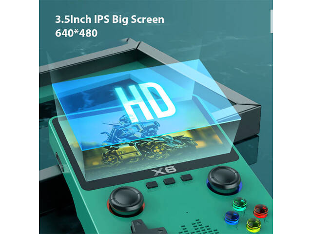 Игрова портативна консоль PSP 6X з монітором 3,5 дюйма 1000 ігор XPRO Чорний (43813-X6_1144) - Фото 5