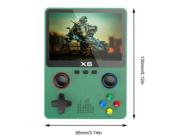 Игрова портативна консоль PSP 6X з монітором 3,5 дюйма 1000 ігор XPRO Чорний (43813-X6_1144) - Фото 11
