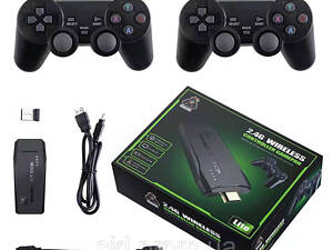 Игровая приставка 20 000 игр M8 Game Stick 4K HDMI + 2 беспроводные джойстика, консоль для телевизора PS1, Dendy, Sega, Да.