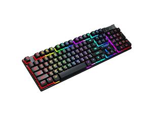 Игровая компьютерная клавиатура со светодиодной подсветкой T-WOLF T20. Геймерский клавиатура англ.