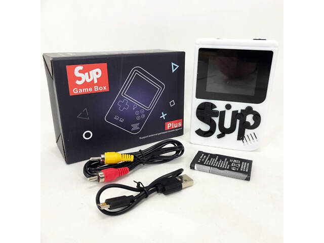 Ігрова приставка консоль Sup Game Box 500 ігор, Ретро приставка денді, Тетріс приставка. Колір: білий - Фото 1