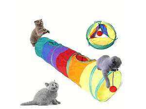 Игровой лабиринт туннель для кота (кошки, котенок) 115 х 25 см 63982 игра тайник