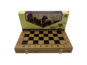 Игровой набор DUKE нарды шахматы шашки 38,7х38,7х2,3 cм Разноцветный (DN36040)