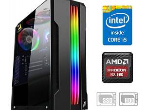 Игровой ПК / Intel Core i5-4440 (4 ядра по 3.1 - 3.3 GHz) / 8 GB DDR3 / 120 GB SSD + 500 GB HDD / AMD Radeon RX 580, 8 G