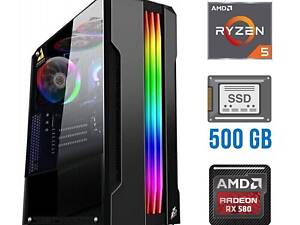 Игровой ПК/ Ryzen 5 3600/ 16GB RAM/ 500GB SSD/ Radeon RX 580 8GB