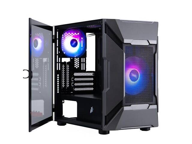 Игровой ПК 1stPlayer D3-A-BK-1F7-14-1F7 Black Tower/ i7-12700KF/ 32GB RAM/ 1000GB SSD/ GeForce RTX 5060 8GB - Фото 2