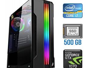 Ігровий ПК Tower/ i7-2600/ 8GB RAM/ 500GB SSD/ GeForce GTX 1070 8GB