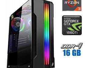 Ігровий ПК Tower/ Ryzen 3 4100/ 16GB RAM/ 480GB SSD/ GeForce GTX 1660 Ti 6GB