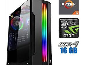 Игровой ПК Tower/ Ryzen 5 3600/ 16GB RAM/ 480GB SSD/ GeForce GTX 1070 Ti 8GB