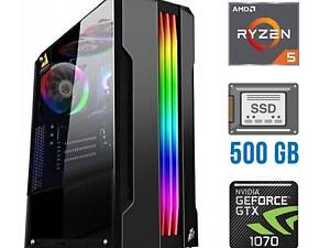 Ігровий ПК Tower/ Ryzen 5 5500/ 16GB RAM/ 500GB SSD/ GeForce GTX 1070 8GB