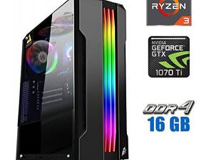 Ігровий ПК Tower/ Ryzen 3 4100/ 16GB RAM/ 480GB SSD/ GeForce GTX 1070 Ti 8GB