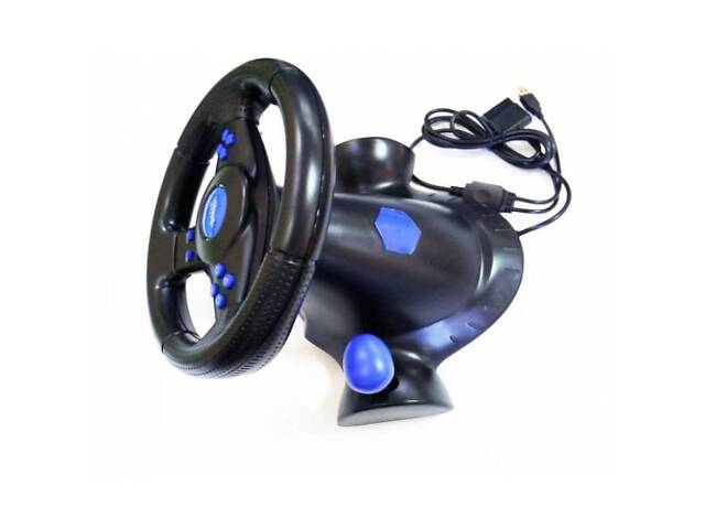 Ігровий кермо PXN Vibration Steering з педалями та коробкою передач для PC/PS3/PS2 3в1+VR Box 2.0 - Фото 7