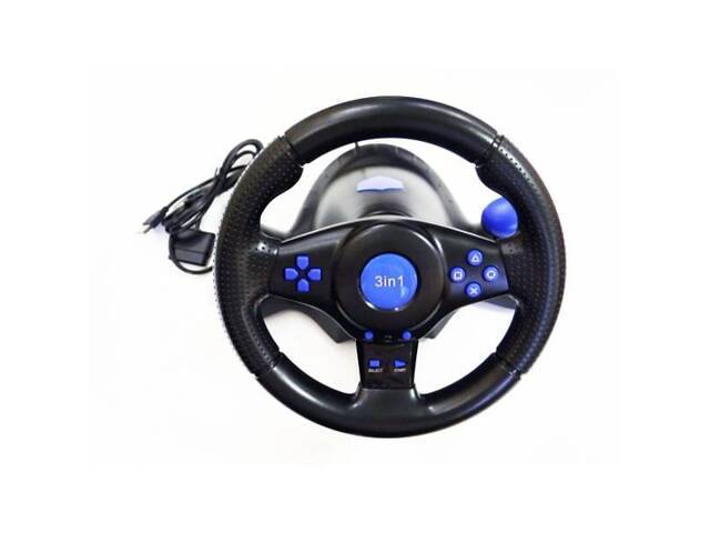 Ігровий кермо PXN Vibration Steering з педалями та коробкою передач для PC/PS3/PS2 3в1+VR Box 2.0 - Фото 8