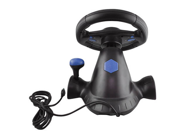 Ігровий кермо PXN Vibration Steering з педалями та коробкою передач для PC/PS3/PS2 3в1+VR Box 2.0 - Фото 18