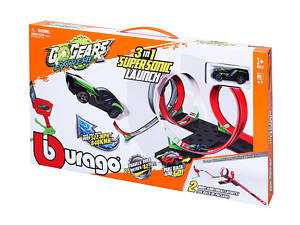 Игровой трек Четыре петли 3в1 с аксессуарами Bburago KD101719