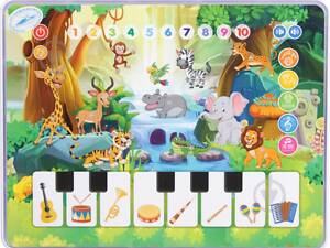 Іграшковий навчальний планшет з піаніно SMART KIDS Зоопарк M 3812 25 см Х 19 см Х 2,5 см Різнокольоровий.