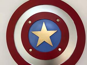 Игрушечный резиновый щит Captain America RESTEQ 1:1. Мягкий щит Капитана Америки 45 см
