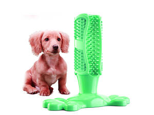 Іграшка для чищення зубів для собак 11503 12.6х9х4 см зелена