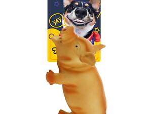 Игрушка для собак поросятко пищалка - кричалка 20 см FG240418004D (видео в описании) хрюкает при нажатии