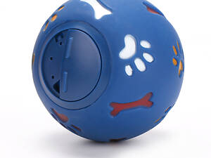 Іграшка-годівниця для тварин М'ячик 11092 11 см синя