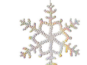 Игрушка на елку Novogod'ko Снежинка 974870 20 см перламутр