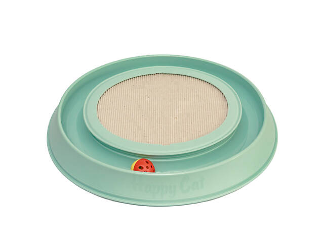 Игрушка с когтеточкой для котов GeorPlast HappyCat 41х38х5 см Мятный - Фото 1