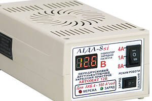 Імпульсний зарядний пристрій з ефектом десульфатації АІДА-8SI, з цифровим екраном, для гелевих АКБ