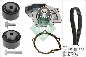 INA 530 0446 31 Комплект ГРМ + помпа Peugeot 406/607/807 2.2 HDi 00- (146x25.4) (538 0428