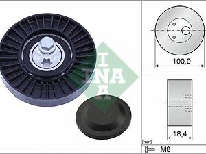 INA 531 0966 10 Ролик генератора Audi A4/A6/VW Touareg 3.0 TSI 17- (натяжний) (100x18.4)