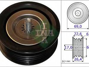 INA 532 0671 10. Шкив натяжной