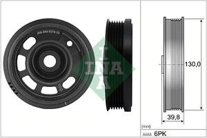 INA 544 0174 10 Шкив коленвала Skoda Fabia/Rapid/VW Polo 1.0 TSI 14-