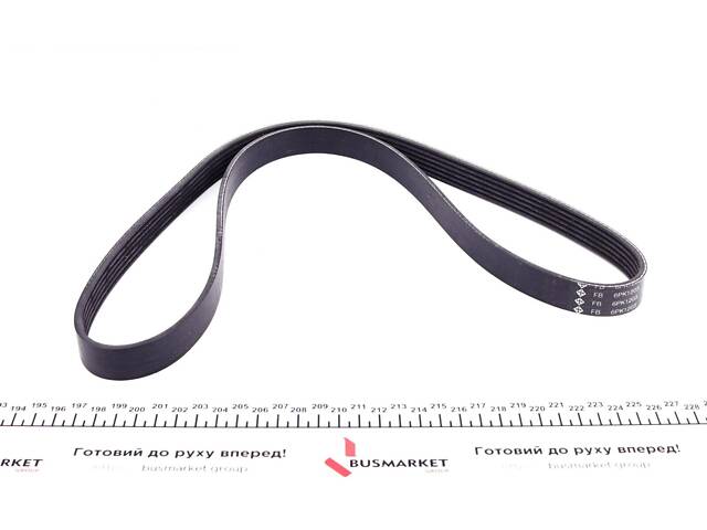 INA FB 6PK1203 Ремень генератора Renault Scenic 1.6 16V/Bifuel 79/81kw 09-, K4M 866 - Фото 2