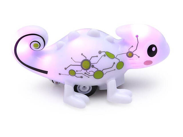 Индуктивная игрушка Хамелеон Happy Cow 777-613 меняет цвет и ездит по линии - Фото 2