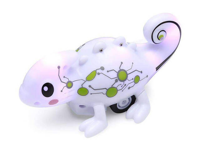 Индуктивная игрушка Хамелеон Happy Cow 777-613 меняет цвет и ездит по линии - Фото 3