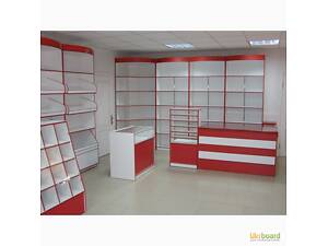 Стелажі, вітрини, прилавки, торгові меблі