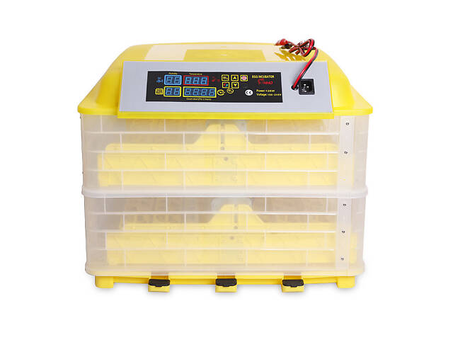 Инкубатор автоматический HHD YS-96 на 96 яиц 220/12 В с регулятором влажности (в пластиковом корпусе) - Фото 2