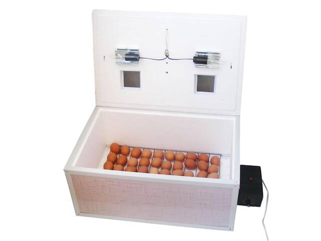 Інкубатор автоматичний «Курочка Ряба» ІБ-100 місткістю 100 яєць з подвійним пластиковим корпусом - Фото 1