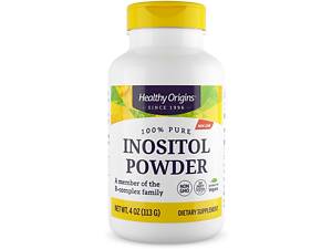 Інозитол, Inositol Powder, Healthy Origins, порошок, 113 г.