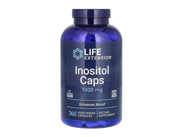 Инозитол Life Extension Inositol 1000 mg 360 vcaps (1086-2023-10-4280) - Фото 1