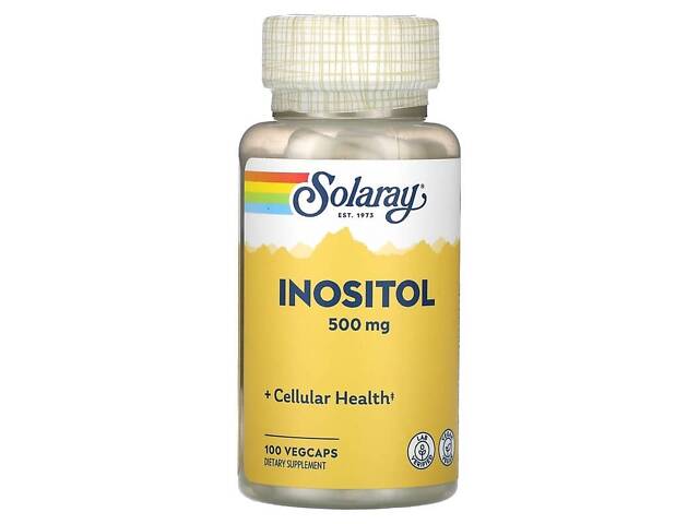 Інозитол Solaray Inositol 500 mg 100 vcaps (1086-2023-10-3208) - Фото 1