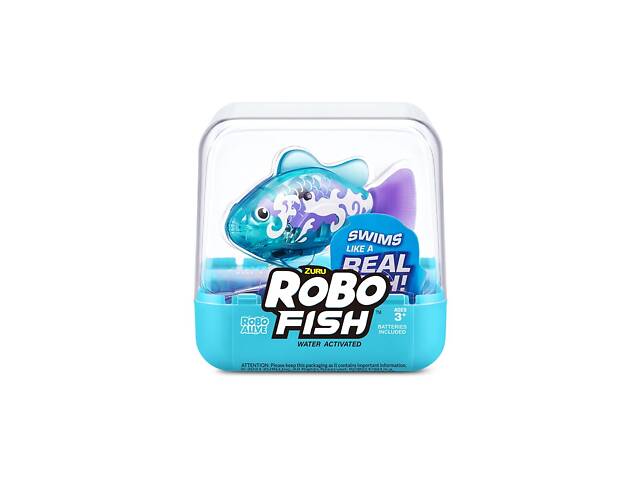 Интерактивная игрушка ROBO ALIVE S3 – РОБОРИБКА (голубая) - Фото 1