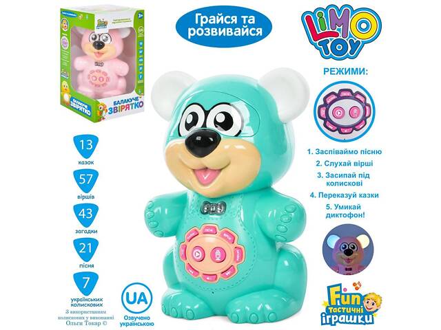 Інтерактивна іграшка Ведмедик Балакуче звірятко FT 0043 AB - Фото 2